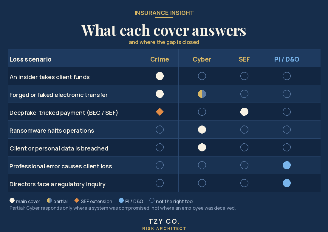 What each cover answers